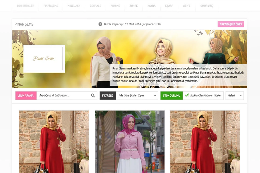 Moda Mevsimi - E-Ticaret Sitesi