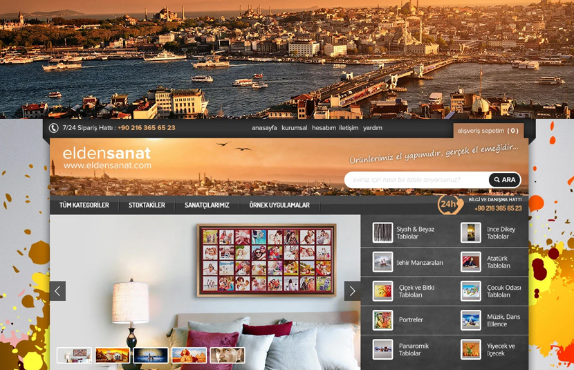 Tablopa E-Ticaret Arayüz Tasarımı