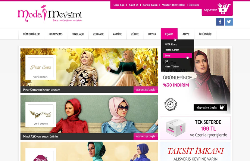 Moda Mevsimi - E-Ticaret Sitesi