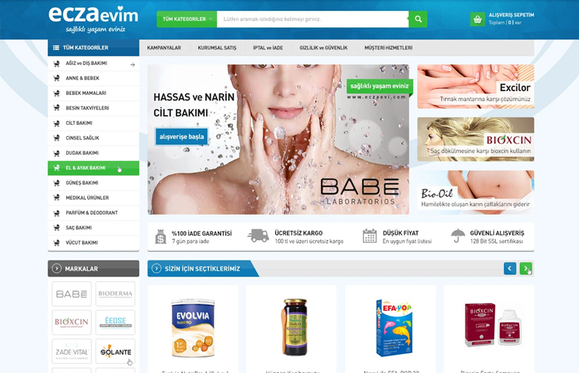Eczaevim - E-Ticaret Sitesi