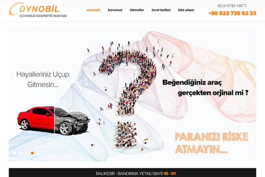 Dynobil Kurumsal Site Tasarımı