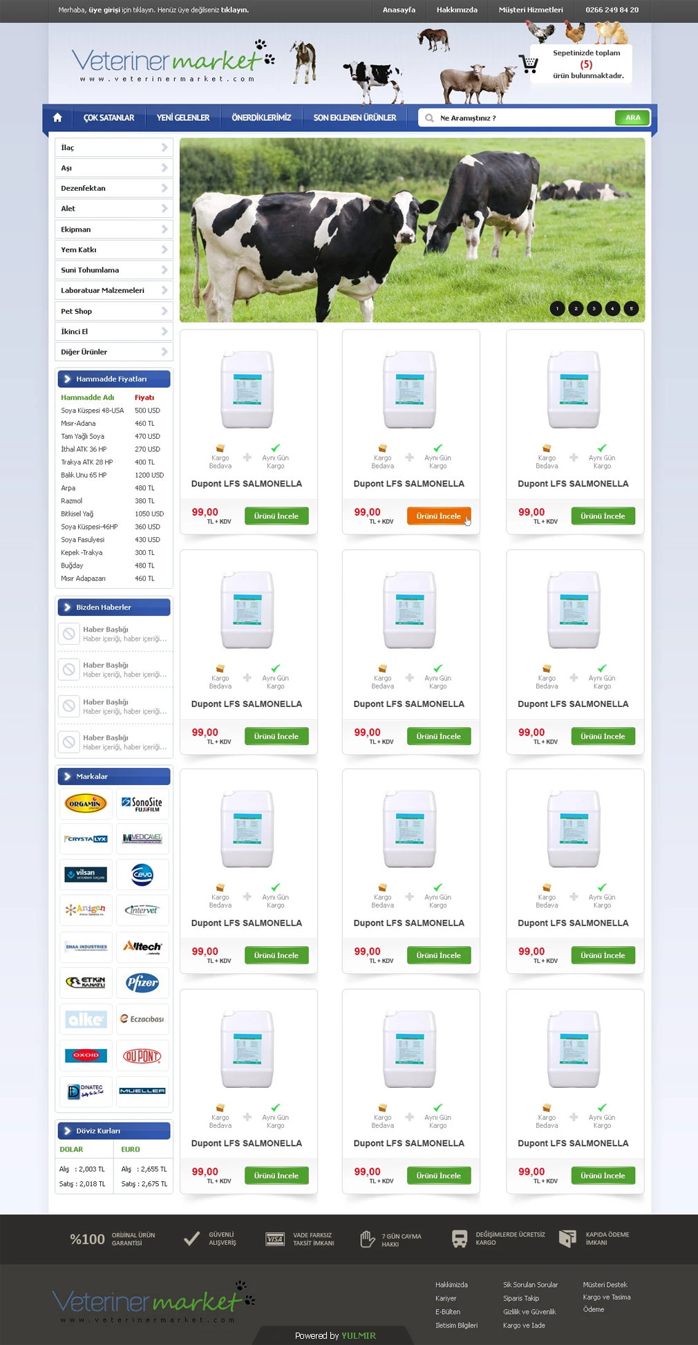 Veteriner Market - E-Ticaret Sitesi