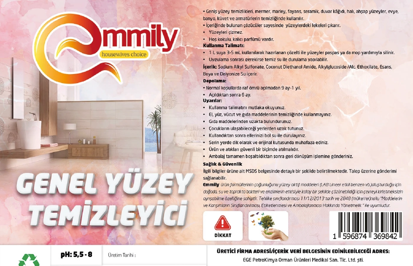 Emmily Genel Yüzey Temizleyici