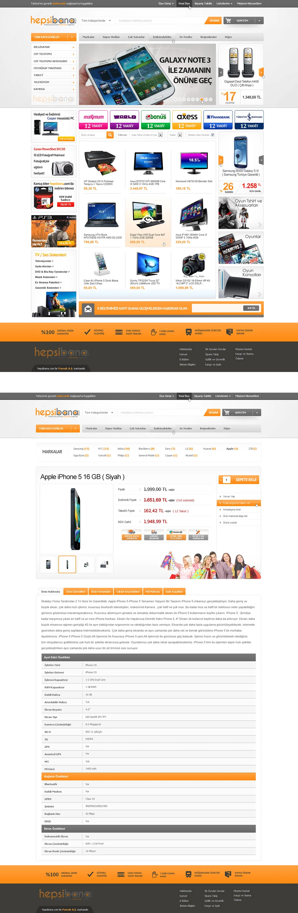 Hepsibana - E-Ticaret Sitesi